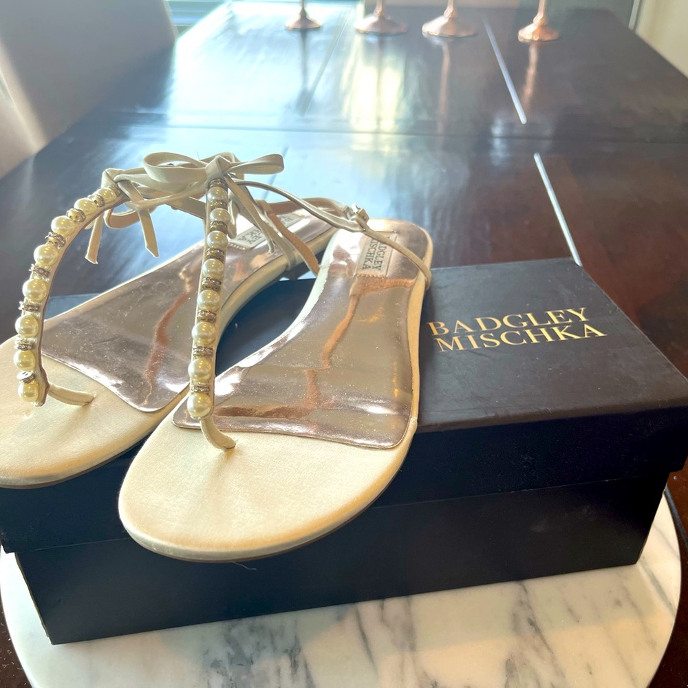 Bridal or Dressy Flat Sandal